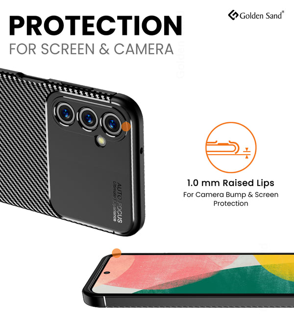 Samsung Galaxy F54 5G (6.7 inch) Back Cover | Aramid Fiber Series, Black