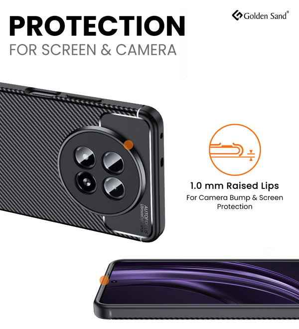 Realme 13 5G, realme 12 / realme 12x, Realme C65 / Realme N65, Narzo 70x 5G (6.72 inch) Back Cover | Aramid Fiber Series, Black