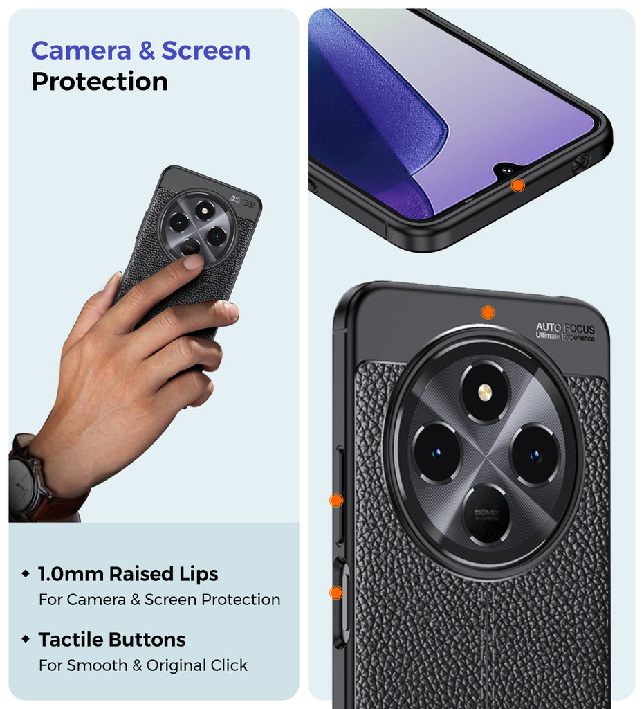 CEDO Redmi A4 / Redmi 14C / Poco C75 (5G) Back Cover | Camera Bump Protection & Inner Velvet - View #2