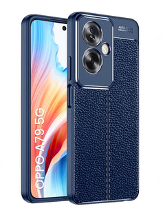 Vegan Leather- Blue