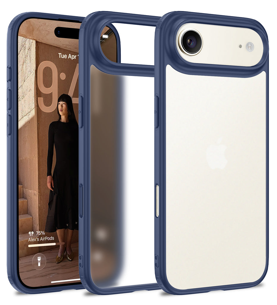 Apple iPhone Air, iPhone 17 Air 5G (6.9 inch) Back Cover | Rugged Frosted Series, Deep Blue