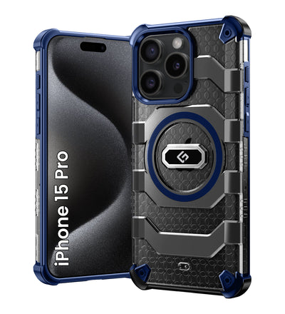 Apple iPhone 15 Pro (6.1 inch) Back Cover | Explorer Series, [Magsafe Compatible], Deep Blue