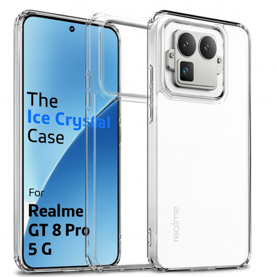 Realme GT 8 Pro 5G (6.79 inch) Back Cover | Ice Crystal Series, Crystal Clear