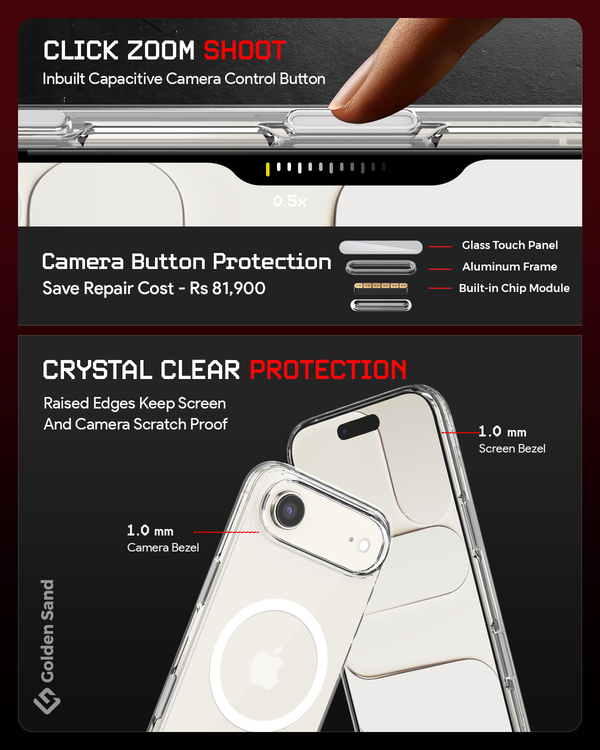 Apple iPhone Air, iPhone 17 Air 5G (6.9 inch) Back Cover | Aura MagSnap Series, Crystal Clear