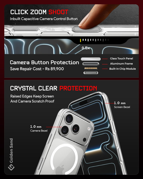 Apple iPhone 17 Pro Max 5G (6.9 inch) Back Cover | Aura MagSnap Series, Crystal Clear