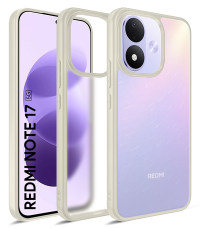 Redmi Note 17 5G (7.0 inch) Back Cover | Rugged Frosted Series, Ivory