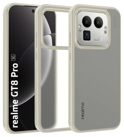 Realme GT 8 Pro 5G (6.79 inch) Back Cover | Rugged Frosted Series, Ivory Grey