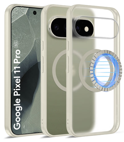 Google Pixel 11 Pro 5G (6.3 inch) Back Cover | Rugged Frosted MagSnap Series, Olive Ivory