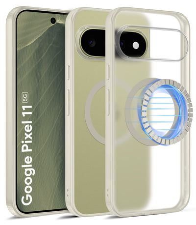 Google Pixel 11 5G (6.3 inch) Back Cover | Rugged Frosted MagSnap Series, Olive Ivory