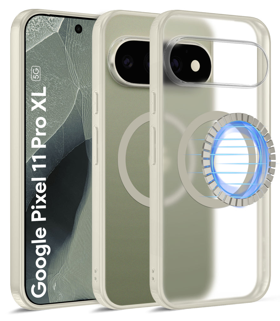 Google Pixel 11 Pro XL 5G (6.8 inch) Back Cover | Rugged Frosted MagSnap Series, Olive Ivory