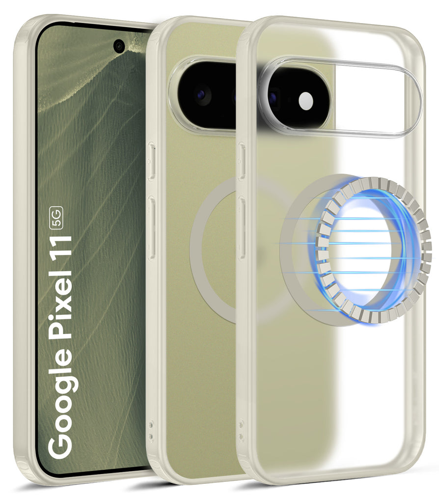 Google Pixel 11 5G (6.3 inch) Back Cover | Rugged Frosted MagSnap Series, Olive Ivory