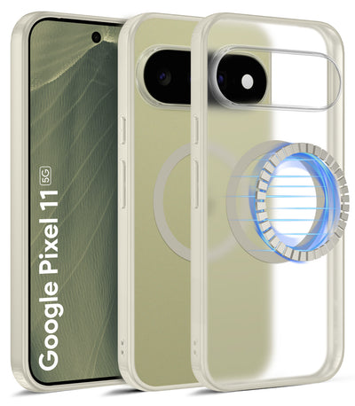 Google Pixel 11 5G (6.3 inch) Back Cover | Rugged Frosted MagSnap Series, Olive Ivory