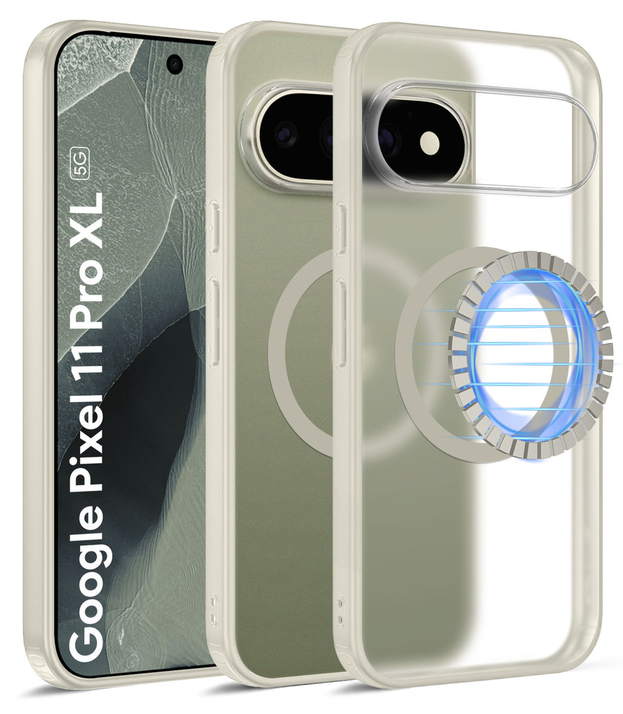 Google Pixel 11 Pro XL 5G (6.8 inch) Back Cover | Rugged Frosted MagSnap Series, Olive Ivory