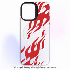 Orange Fire Transparent [Abstract Theme] - StyleSwap Back Panel