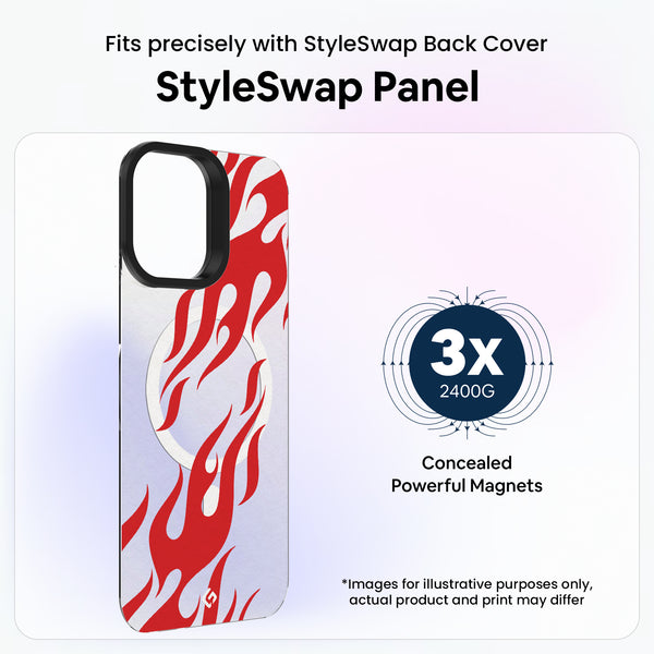 Orange Fire Transparent [Abstract Theme] - StyleSwap Back Panel