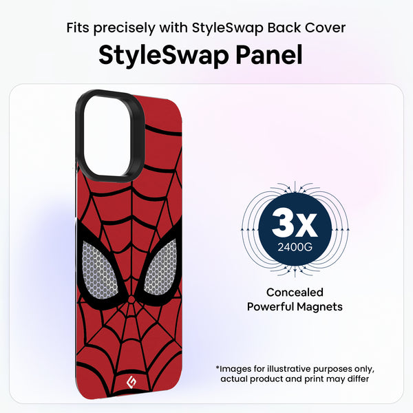 Spider Face- Red [Comic Universe Theme] - StyleSwap Back Panel