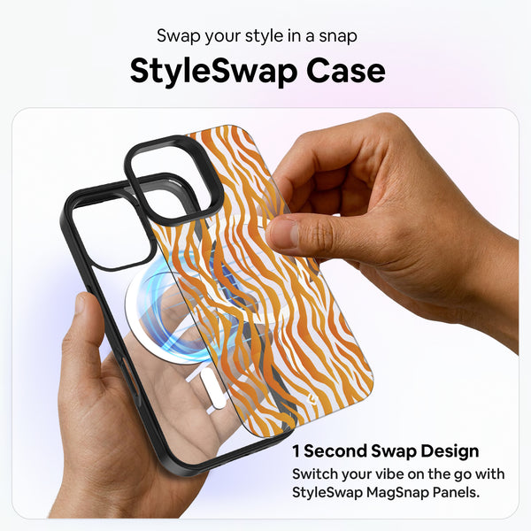 Tiger Skin (Transparent) [Stripes & Spots] - StyleSwap Back Cover + Back Panel