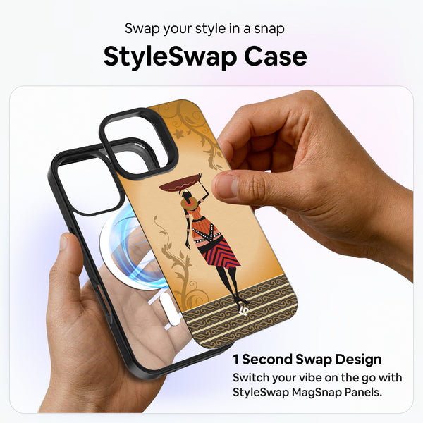 Vine Motif [Timeless Ink] - StyleSwap Back Cover + Back Panel