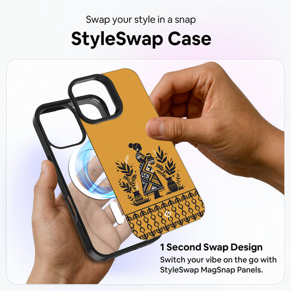 Plant Motif [Timeless Ink] - StyleSwap Back Cover + Back Panel