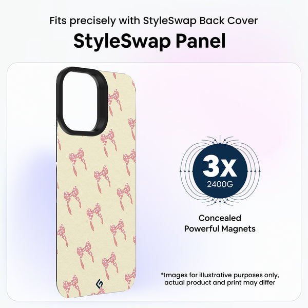 Pink Yellow Bow [Chic & Charming Theme] - StyleSwap Back Panel