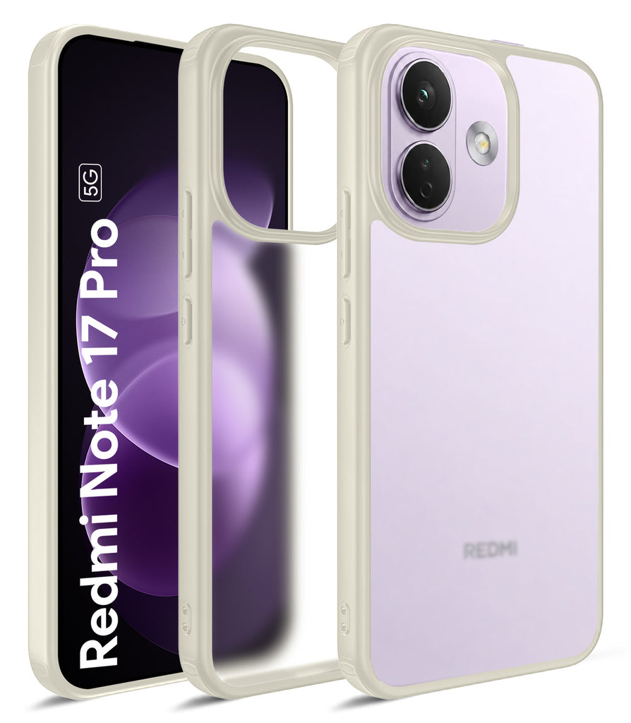 Redmi Note 17 Pro 5G, 6.83 inch Rugged Frosted Back Cover