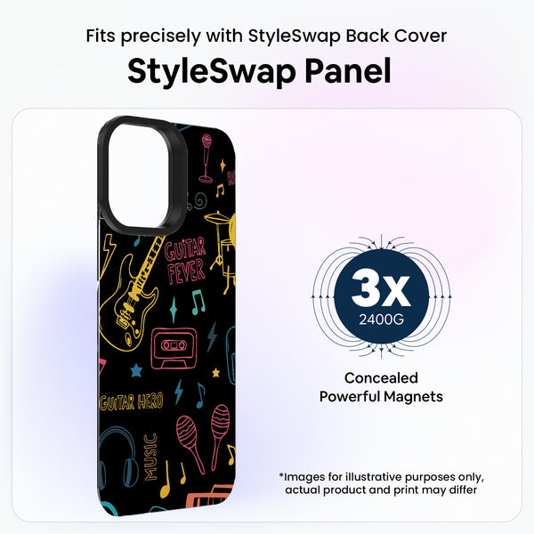 Music Doodle Colour [Abstract Theme] - StyleSwap Back Panel