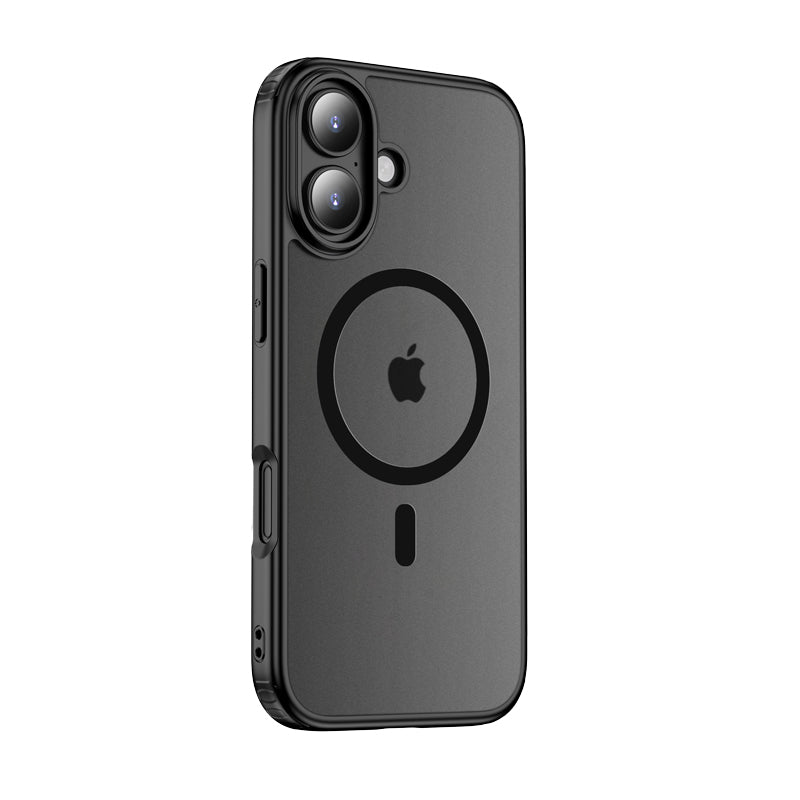 Apple iPhone 17 5G (6.3 inch) Back Cover | Rugged Frosted MagSnap Series, Space Black