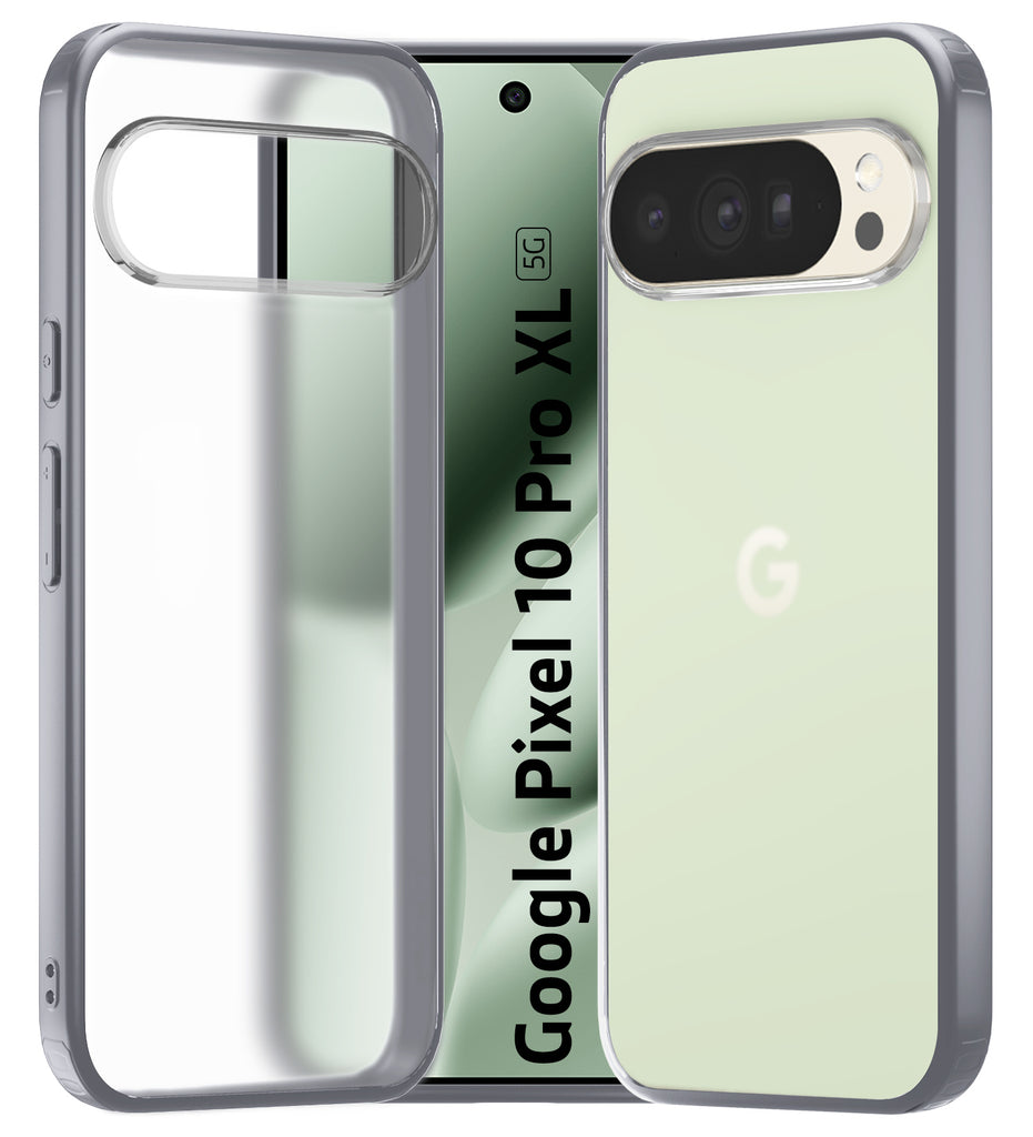 Google Pixel 10 Pro XL 5G (6.8 inch) Back Cover | Rugged Frosted Series, Grey
