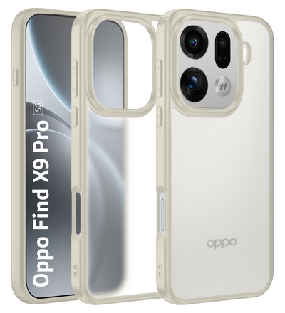 Oppo Find X9 Pro 5G (6.78 inch) Back Cover | Rugged Frosted Series, Silk Cream