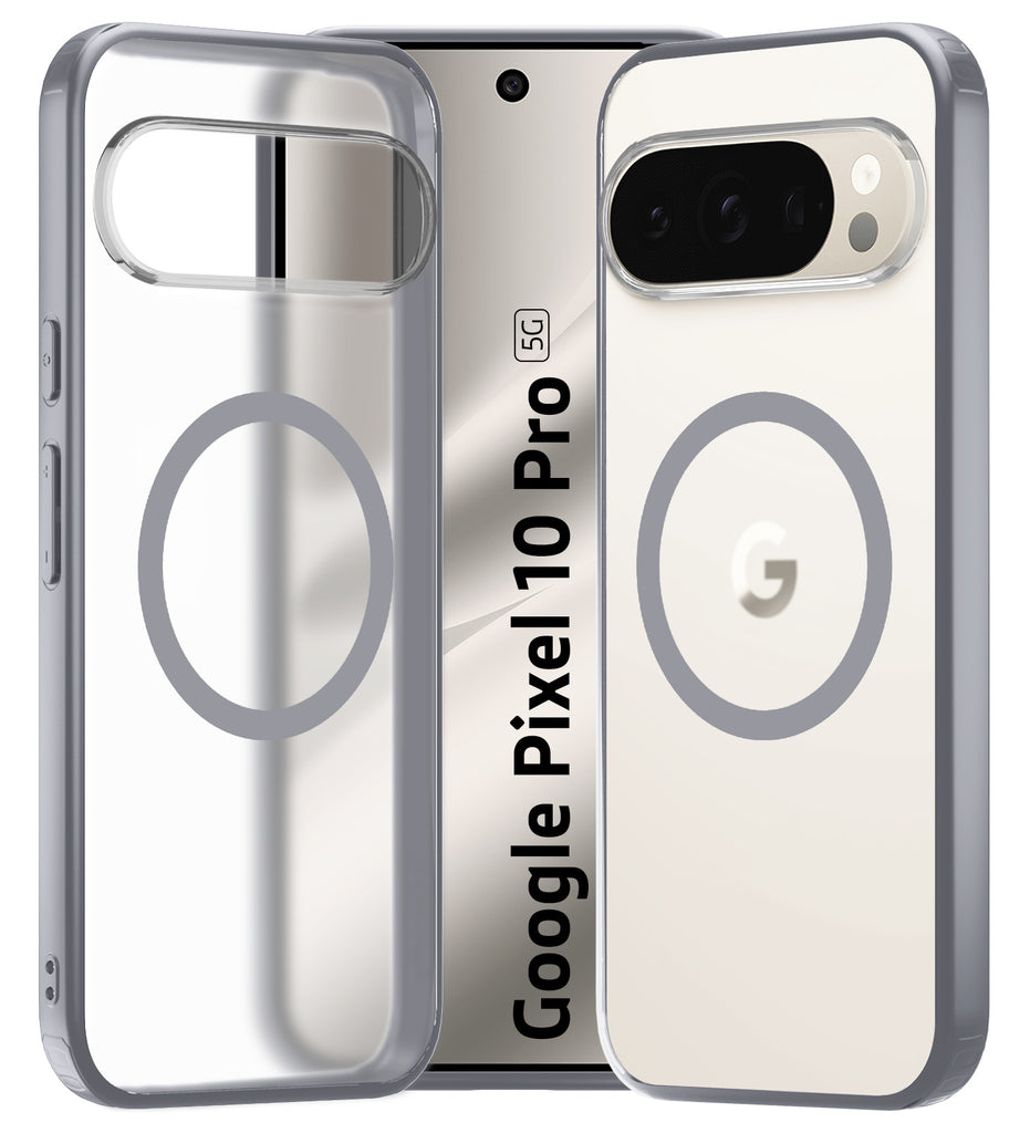 Google Pixel 10 Pro 5G (6.3 inch) Back Cover | Rugged Frosted MagSnap Series, Grey