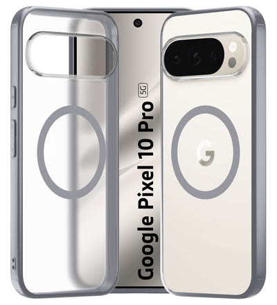 Google Pixel 10 Pro 5G (6.3 inch) Back Cover | Rugged Frosted MagSnap Series, Grey