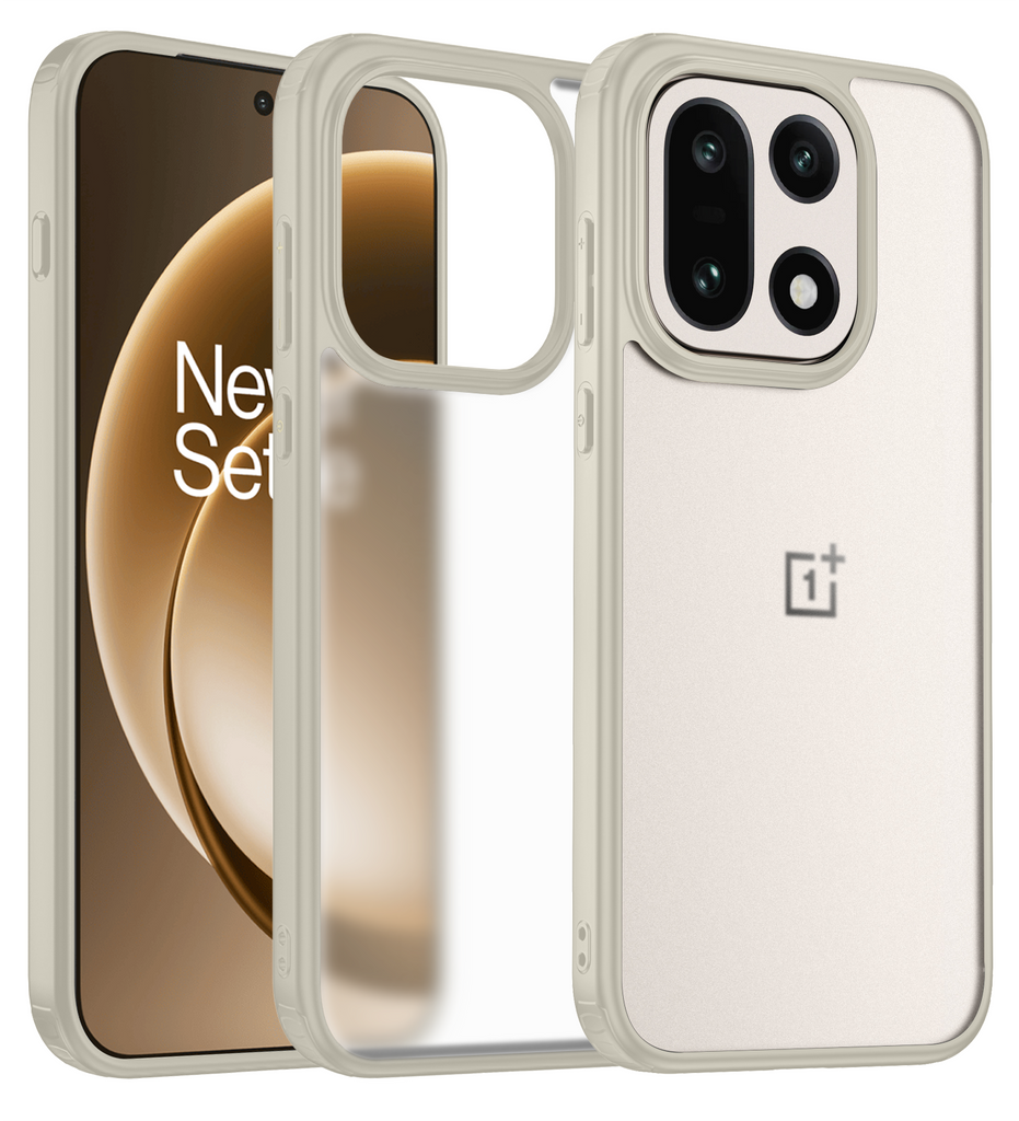 OnePlus 15 5G (6.78 inch) Back Cover | Rugged Frosted Series, Cream Sand