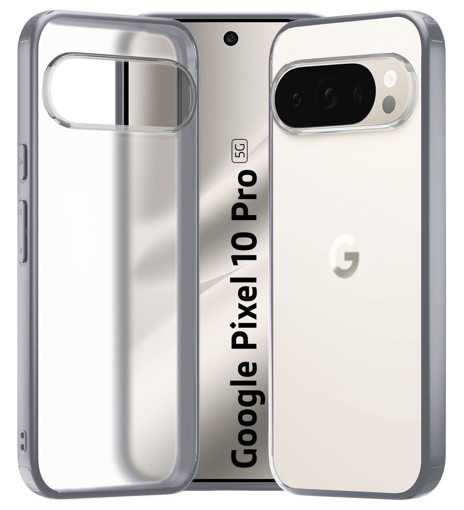 Google Pixel 10 Pro 5G (6.3 inch) Back Cover | Rugged Frosted Series, Grey