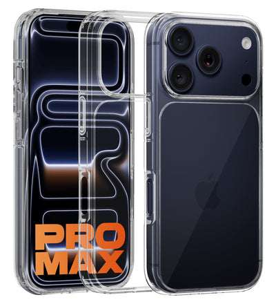 Apple iPhone 17 Pro Max 5G (6.9 inch) Back Cover | Ice Crystal Series, Crystal Clear