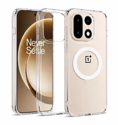 OnePlus 15 5G (6.78 inch) Back Cover | Ice Crystal MagSnap Series, Crystal Clear