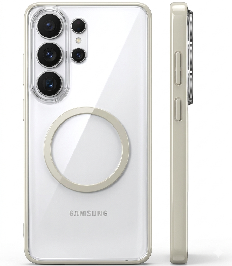 Samsung Galaxy S26 Ultra 5G (6.9 inch) Back Cover | Aura MagSnap Series, Silver Shadow