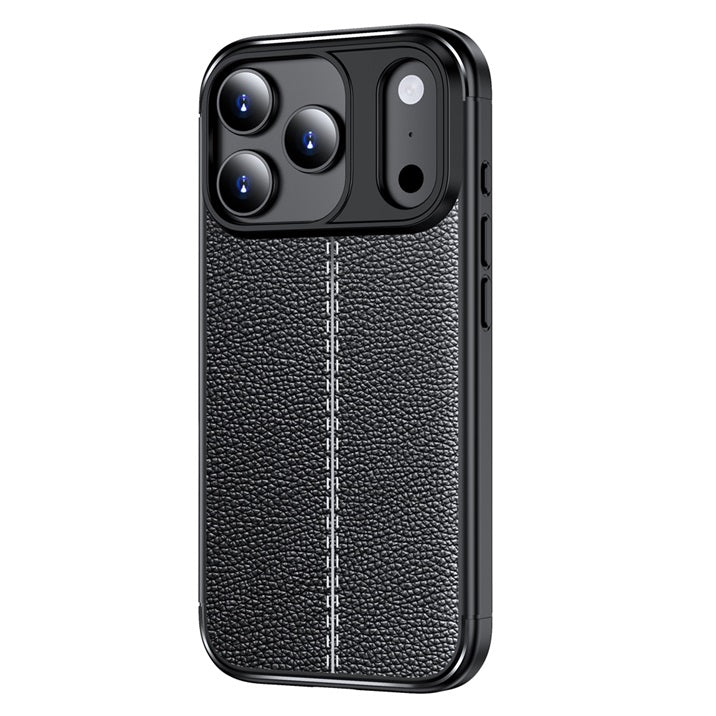 Apple iPhone 17 Pro Max 5G (6.9 inch) Back Cover | Vegan Leather Series, Black