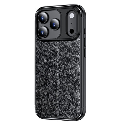 Apple iPhone 17 Pro Max 5G (6.9 inch) Back Cover | Vegan Leather Series, Black