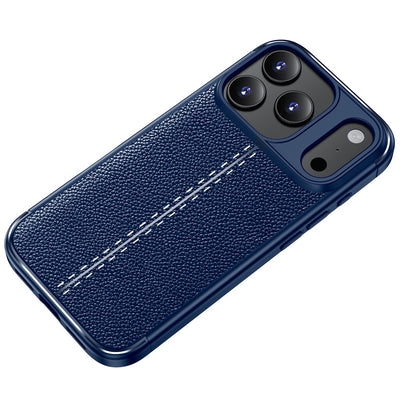 Apple iPhone 17 Pro Max 5G (6.9 inch) Back Cover | Vegan Leather Series, Blue