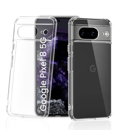 Google Pixel 8 5G (6.17 inch) Back Cover | Ice Crystal Series, Crystal Clear