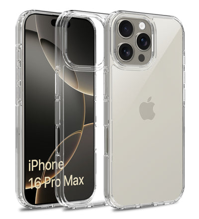 Apple iPhone 16 Pro Max (6.9 inch) Back Cover | Ice Crystal Series, Crystal Clear