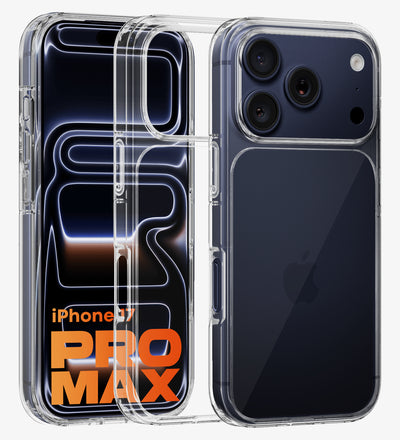 Apple iPhone 17 Pro Max 5G (6.9 inch) Back Cover | Ice Crystal Series, Crystal Clear