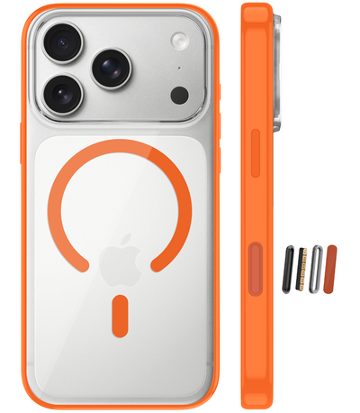 Apple iPhone 17 Pro Max 5G (6.9 inch) Back Cover | Aura MagSnap Series, Cosmic Orange