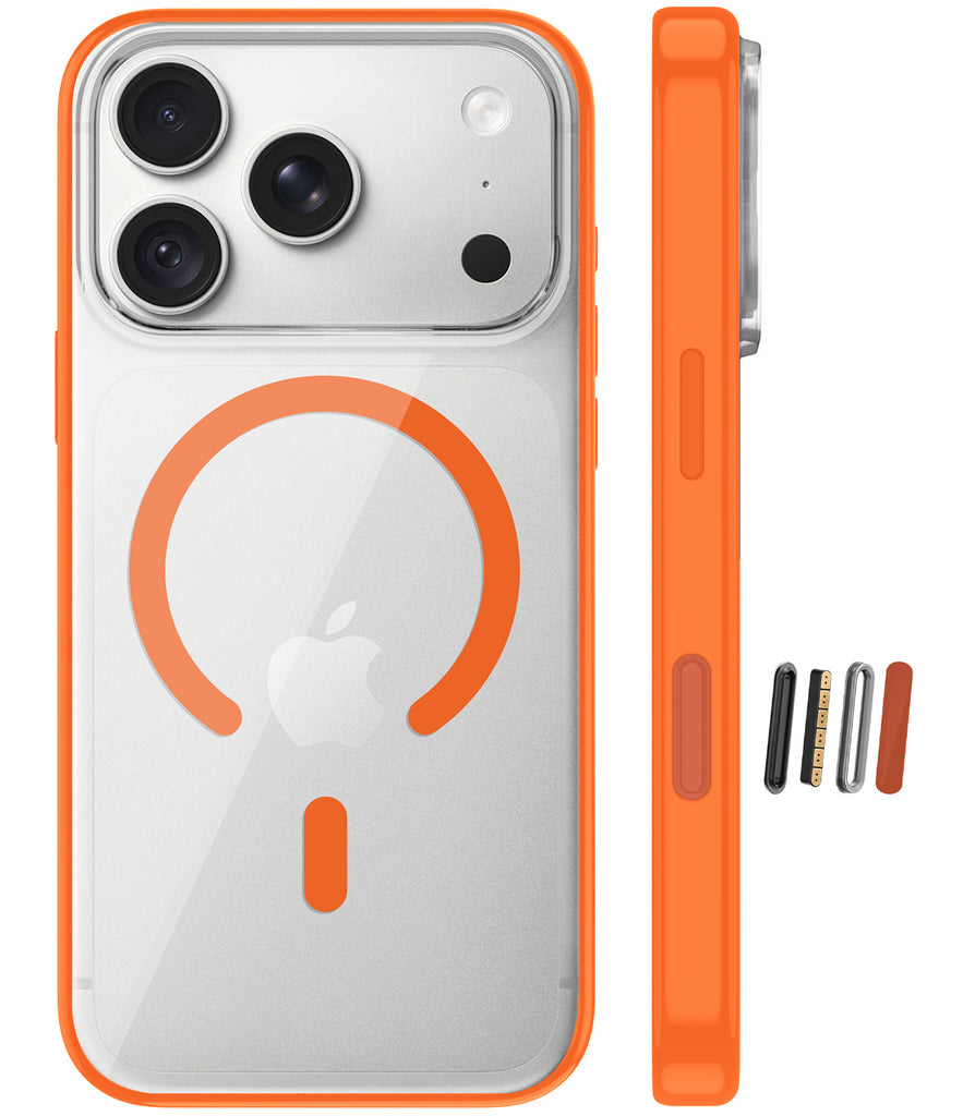 Apple iPhone 18 Pro 5G (6.3 inch) Back Cover | Aura MagSnap Series, Cosmic Orange