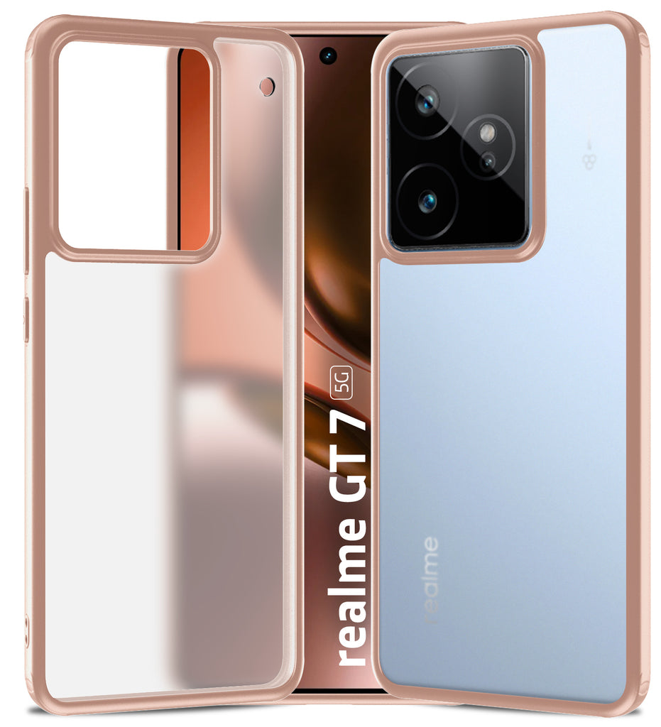 Realme Gt 7, Realme Gt 7T 5G, 6.8 inch Rugged Frosted Back Cover