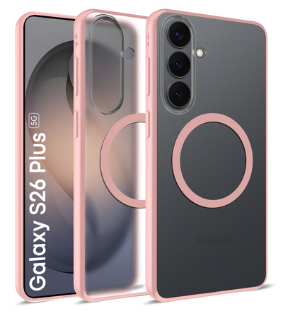 Samsung Galaxy S26 Plus 5G (6.7 inch) Back Cover | Rugged Frosted MagSnap Series, Pink