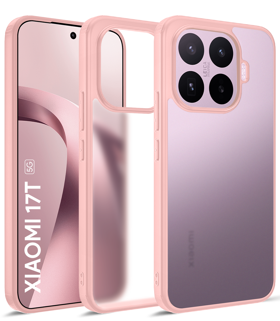 Xiaomi 17T 5G (6.59 inch) Back Cover | Rugged Frosted Series, Pink