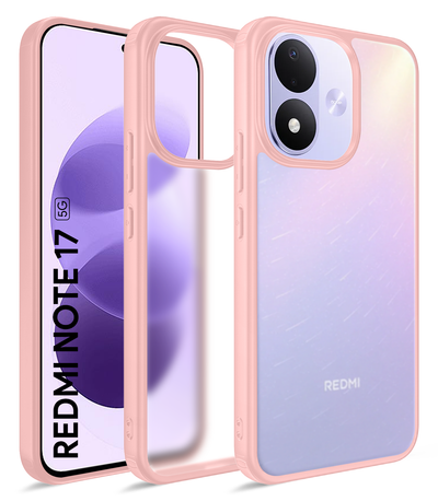 Redmi Note 17 5G (7.0 inch) Back Cover | Rugged Frosted Series, Pink