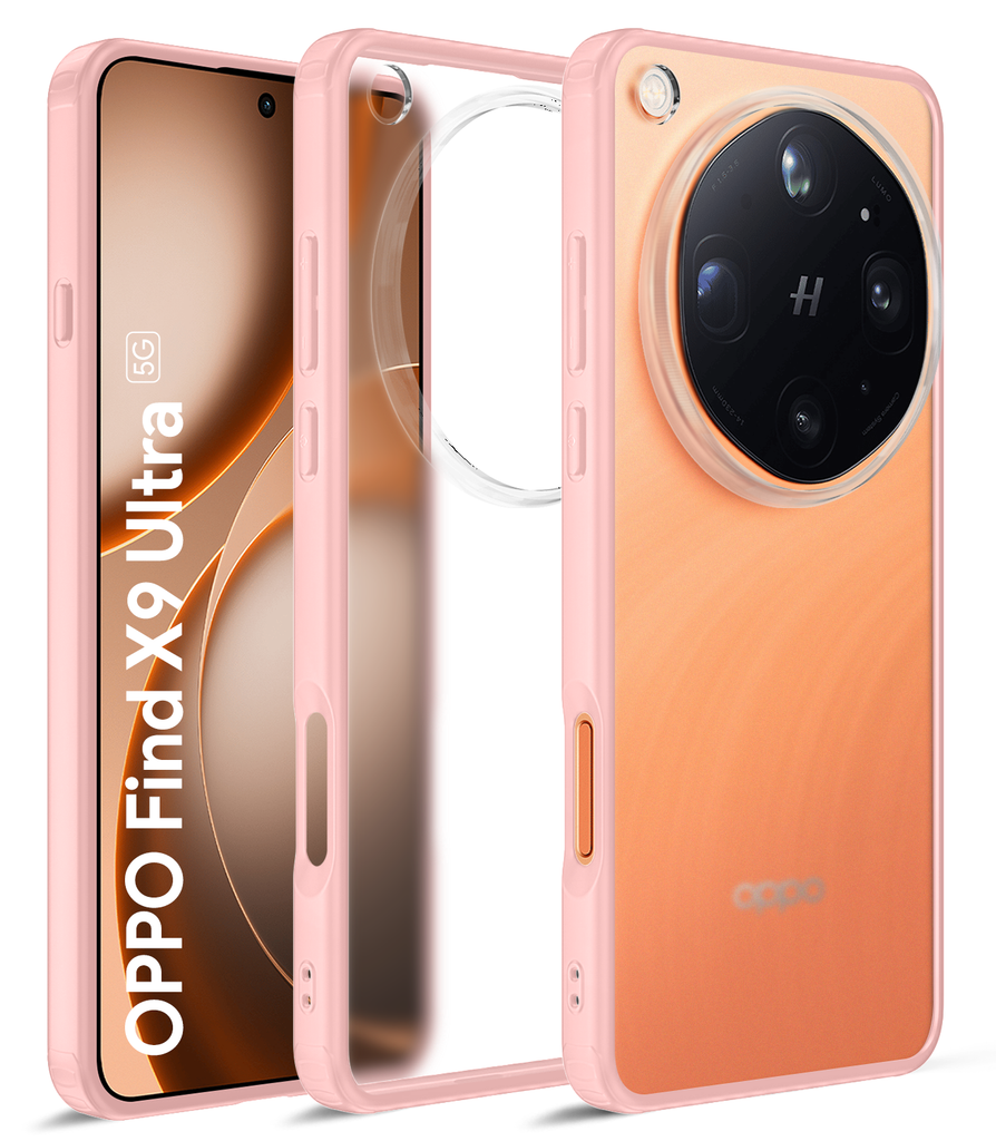 Oppo Find X9 Ultra 5G (6.82 inch) Back Cover | Rugged Frosted Series, Canyon Pink