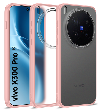 Vivo X300 Pro 5G (6.78 inch) Back Cover | Rugged Frosted Series, Dune Pink